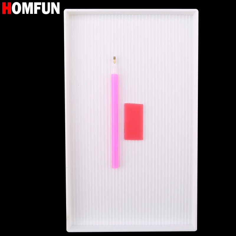 HOMFUN-Diamond-Painting-Accessories-Large-Capacity-DIY-Tweezers-Diamond-Plate-Handwork-Square-Round-Rhinestone-Tray-Big-3