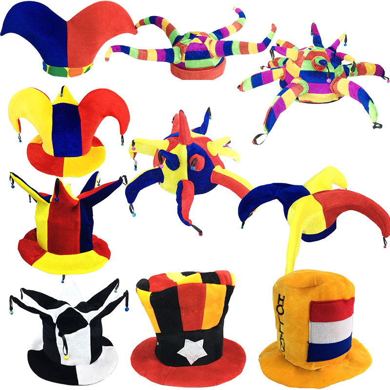 Halloween-Party-Circus-Clown-Hat-Kids-Adults-Football-fan-Beer-Carnival-birthday-Hats-Fancy-Dress-Christmas-2