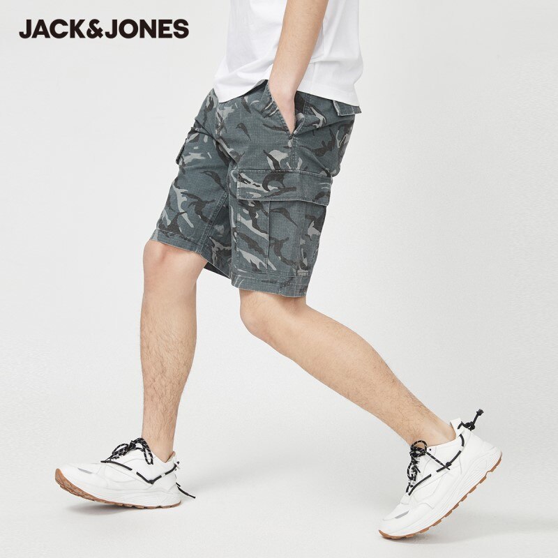 JackJones-Men-s-100-Cotton-Camouflage-Multi-pocket-Cargo-Casual-Shorts-220215505-1
