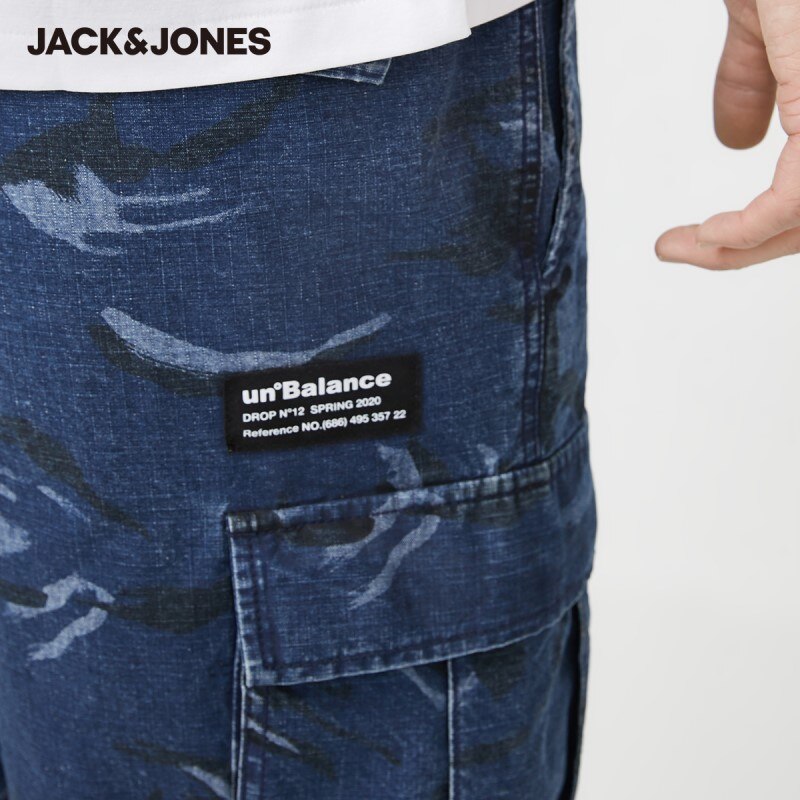 JackJones-Men-s-100-Cotton-Camouflage-Multi-pocket-Cargo-Casual-Shorts-220215505-3