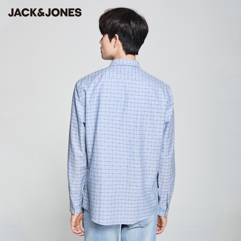 JackJones-Men-s-100-Cotton-Checked-Regular-fit-Business-Casual-Long-sleeved-Shirt-220105572-2