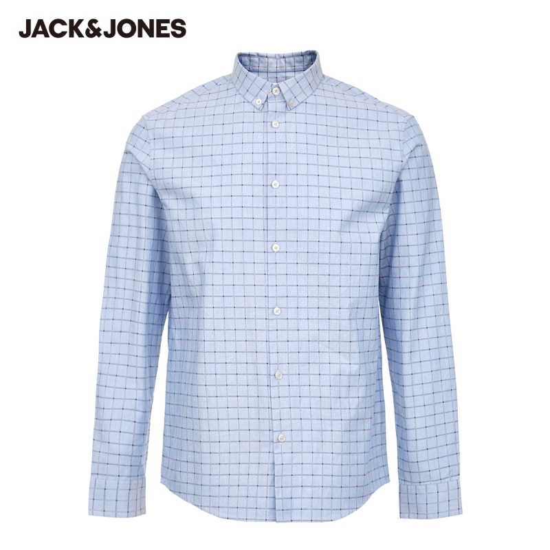 JackJones-Men-s-100-Cotton-Checked-Regular-fit-Business-Casual-Long-sleeved-Shirt-220105572-4