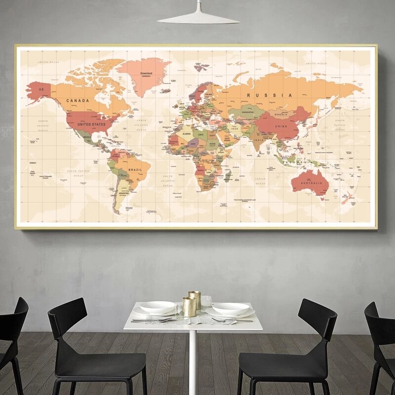 Modern-minimalist-world-map-posters-and-canvas-paintings-modern-Nordic-wall-art-prints-decorate-home-living-2