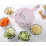 Multi-function Graters Round Mandoline Slicer Food Slicer Shredded Kitchen Tool Adjustable Household Kitchenware with Container