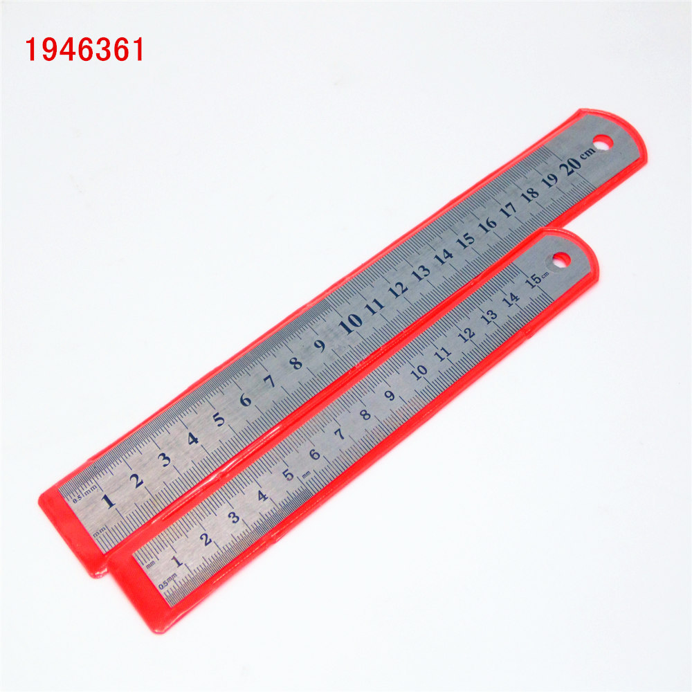 New-15-20cm-Stainless-Steel-Metal-Straight-Ruler-Ruler-Tool-Precision-Double-Sided-Measuring-Tool-School-5