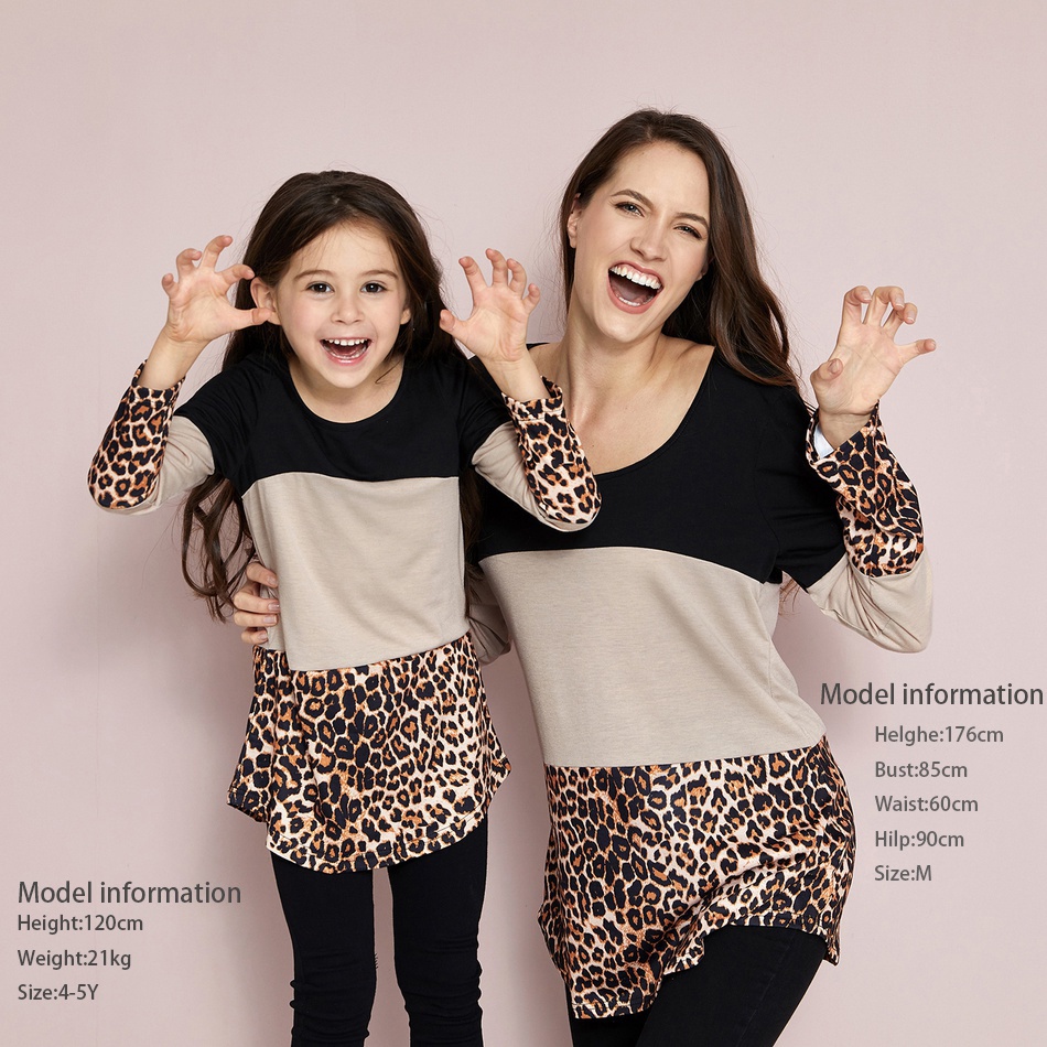 PatPat-2021-Hot-Sale-Spring-and-Autumn-Stylish-Leopard-Color-Matching-Long-Sleeve-Shirts-for-Mom-1