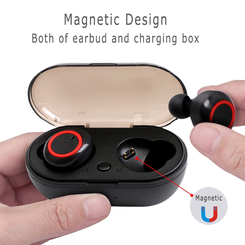JIMARTI Y50 bluetooth earphone 5.0 TWS Wireless Headphons earphones Earbuds Stereo Gaming Headset With Charging Box for phone