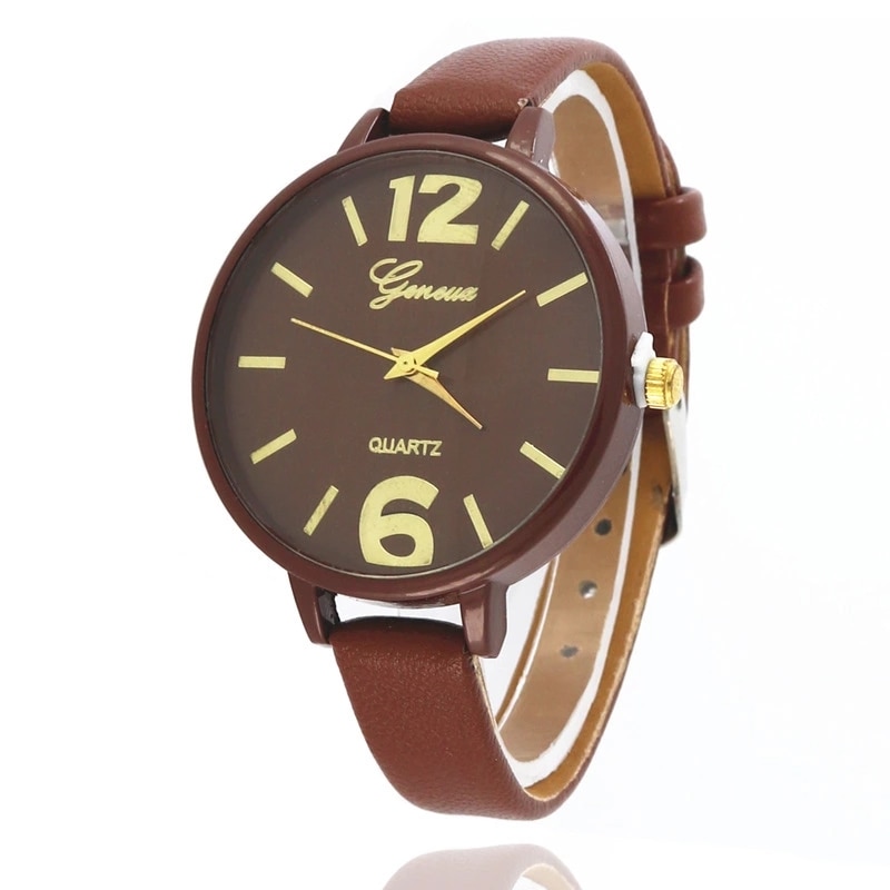 Luxury Wrist Watches Fashionable casual women Quartz Watch Small strap Big Dial Women Wathes Ladies watch relogio feminino